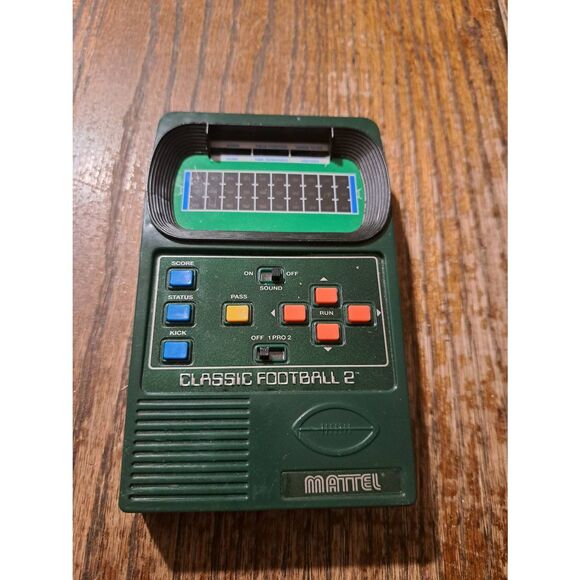 Vintage 2002 Mattel Classic Football 2 Handheld Electronic Game Tested Works - Picture 1 of 2
